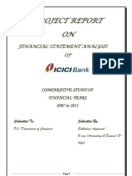 Financial Statement Analysis of ICICI Bank