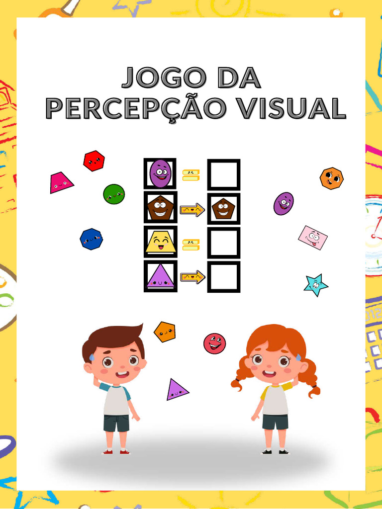 Jogo de Percepção Visual para Crianças | PDF | Casa e Jardim
