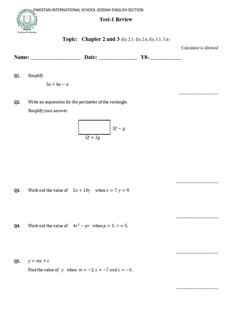 Y8 Math Test Review: Chapters 2 & 3 | PDF | Euclidean Geometry ...