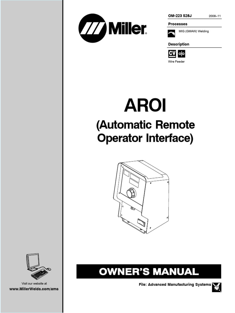 AROI (Automatic Remote Operator Interface) Manual | PDF | Welding ...