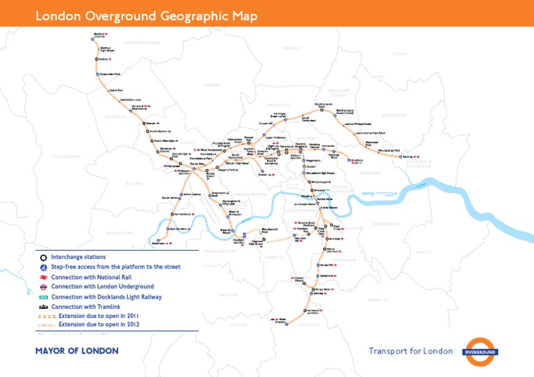 London Over Ground Geographic Map | PDF