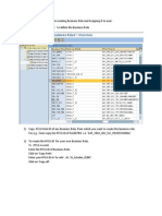 Creation of Business Role and Assign User To It