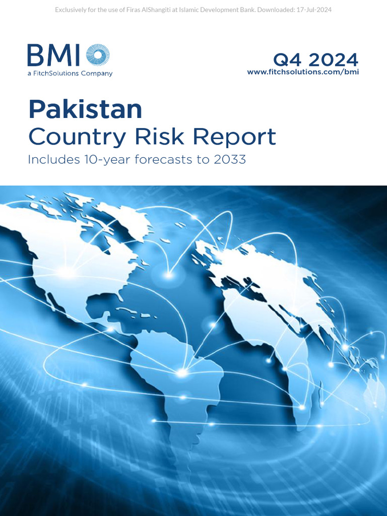 Pakistan Country Risk Report | PDF | Inflation | Pakistan