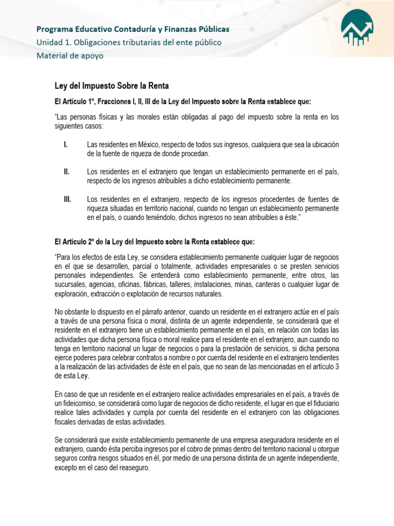 Obligaciones Fiscales en Contaduría Pública | PDF | Impuesto sobre la ...