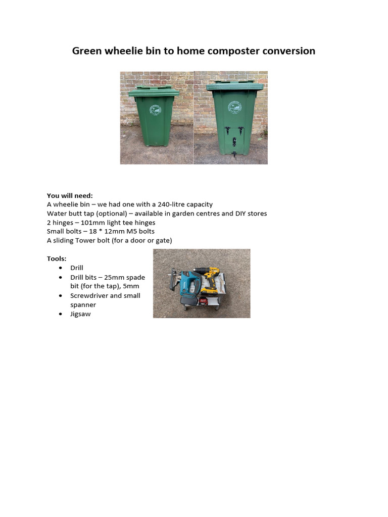 Composter Conversion | PDF | Home & Garden | Art