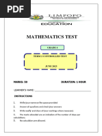 Grade 6 Maths Exam Paper - June 2021 | PDF | Qualifications