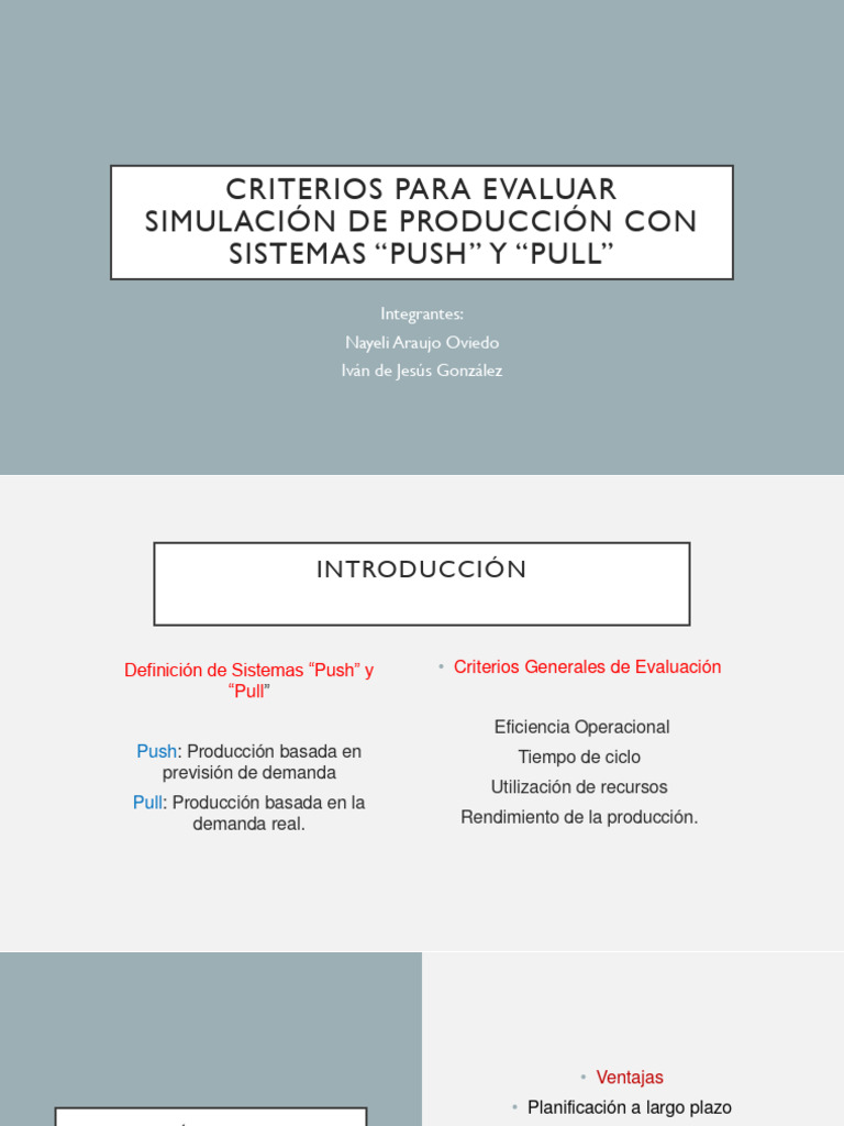 Presentación Sistema Push | PDF