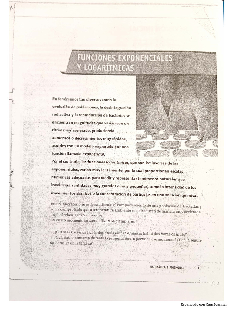 Funci-N Logar-Tmica y Exponencial | PDF