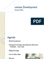 New Business Development: Marketing Research Plan