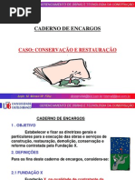 Caderno de Encargos
