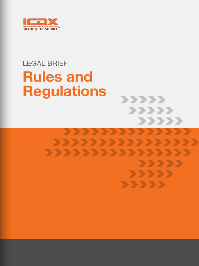 Legal brief rules and regulations icdx pdf futures contract