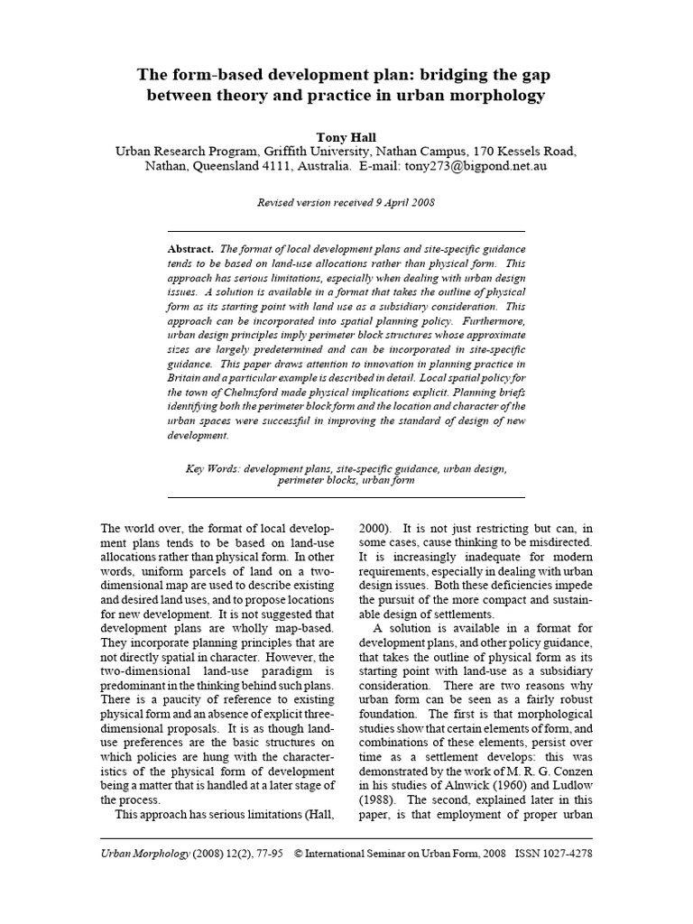 Form-Based Development Plans Explained | PDF | Policy | Urban Design