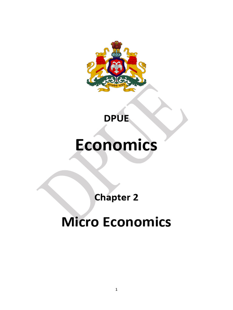 Eco Notes CHPT 2 | PDF