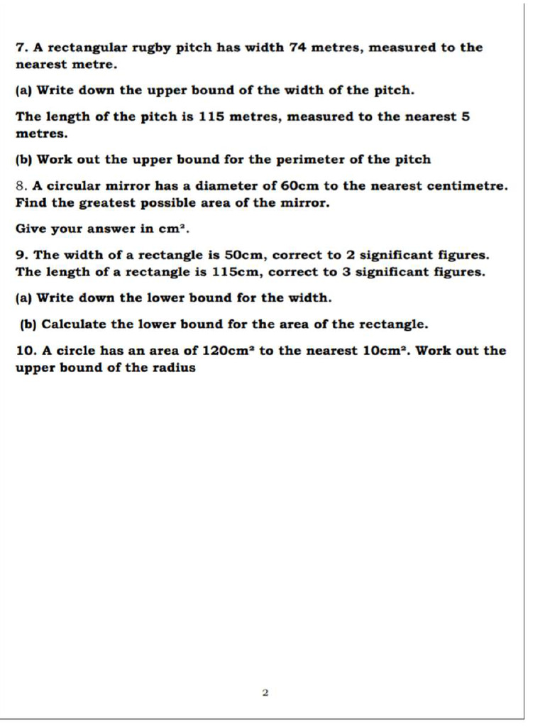 IG2 Maths Worksheet | PDF