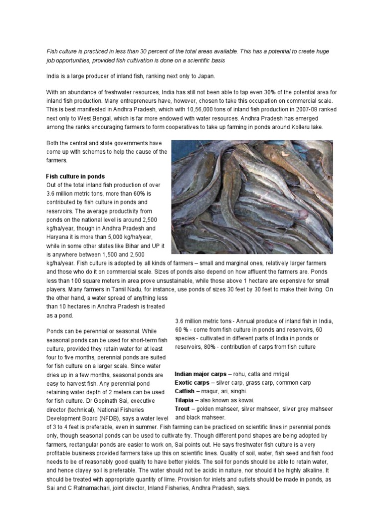 Fresh Water Fish | PDF | Fishkeeping | Fertilizer