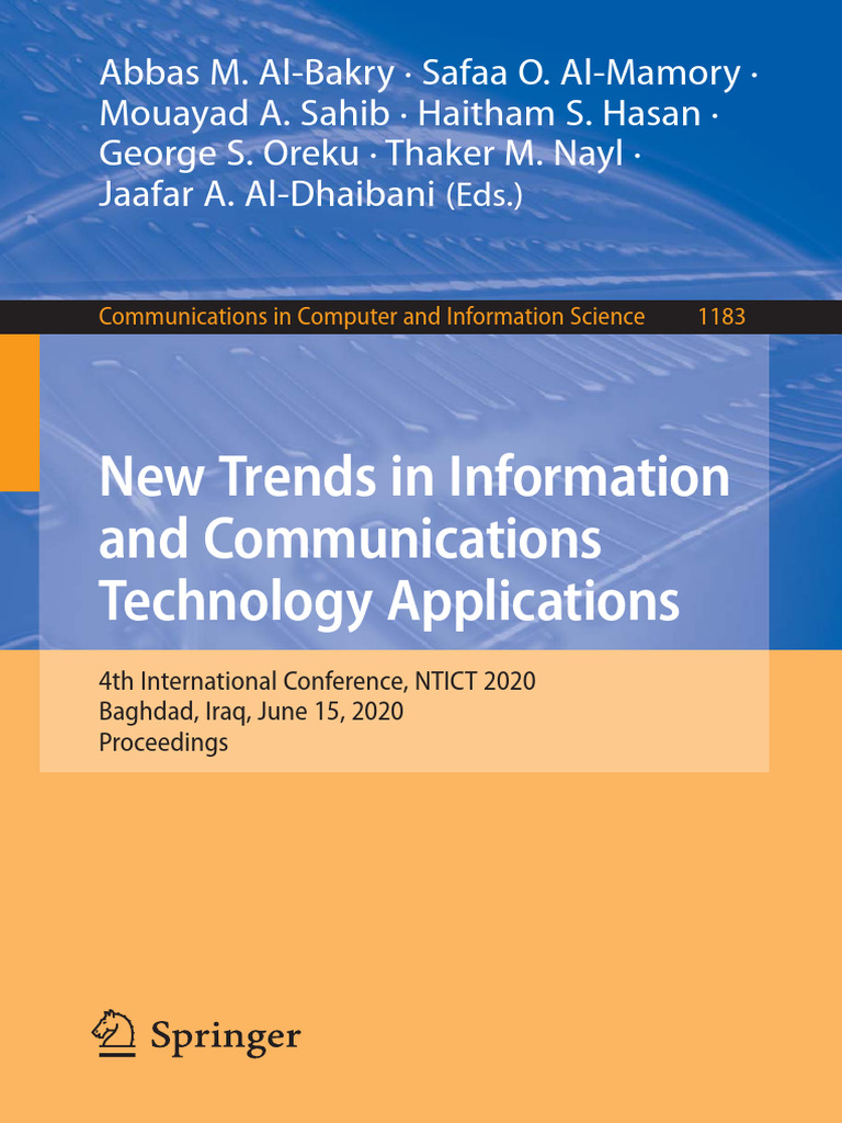 New Trends in Information and Communications Technology Applications ...