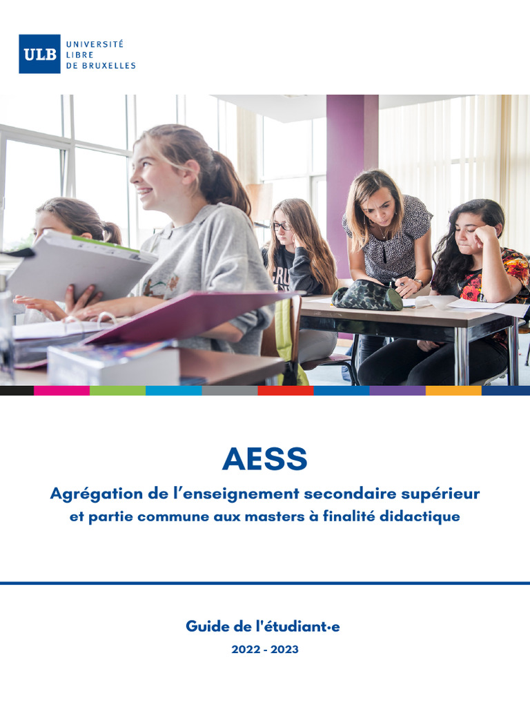 Guide AESS 2022-2023 pour étudiants | PDF | Enseignants | Enseignement