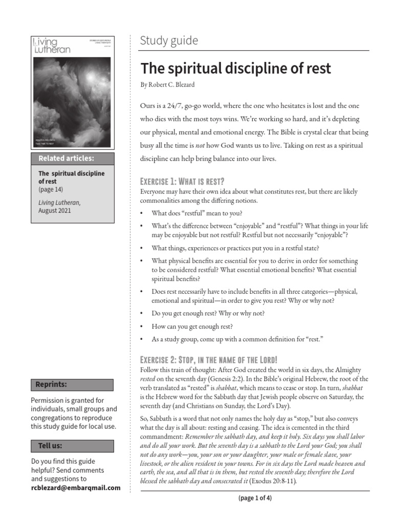 0821 Rest | PDF | Shabbat