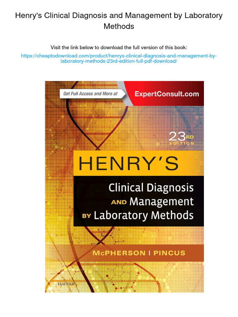 Henry's Clinical Diagnosis and Management by Laboratory Methods