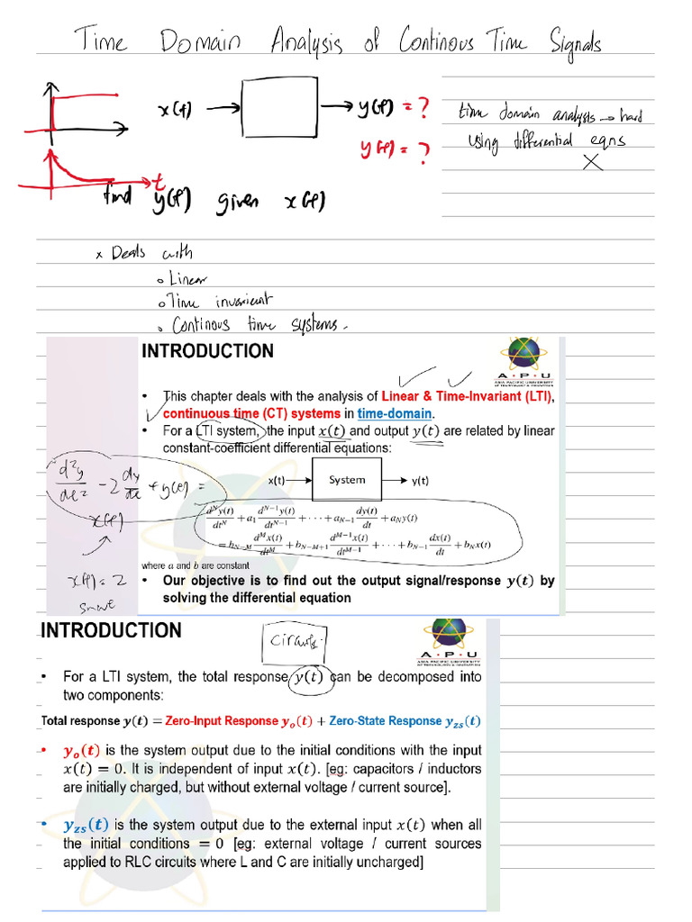 Time Domain Analysis | PDF