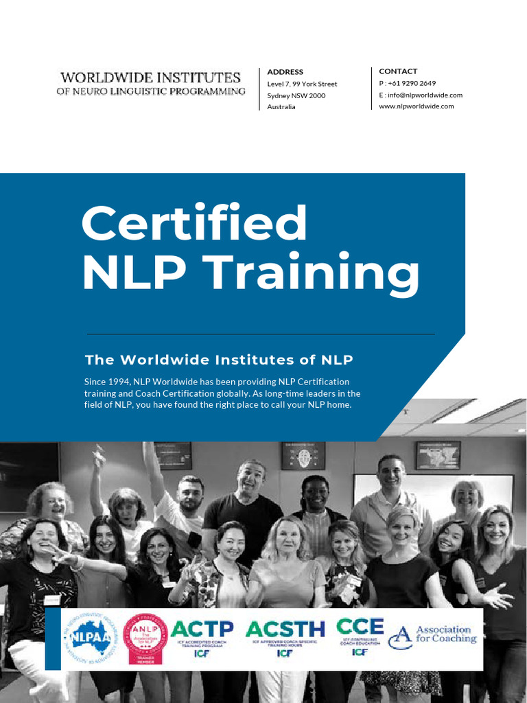 NLP Certification Training in Singapore | PDF | Neuro Linguistic ...