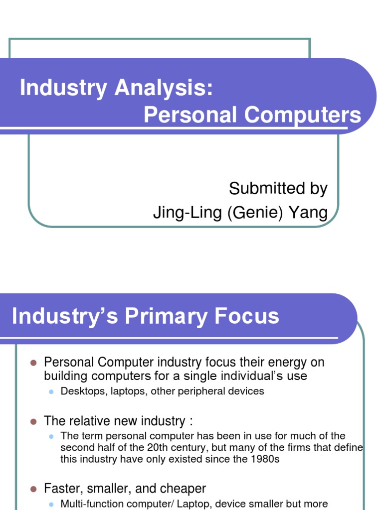 Computer Industry Analysis | PDF | Dell | Hewlett Packard