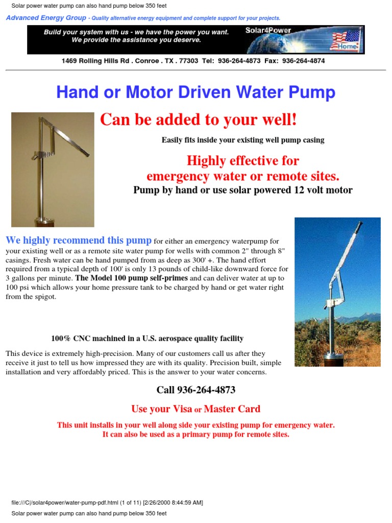 High-Precision Solar Water Pump System | PDF | Pump | Pipe (Fluid ...