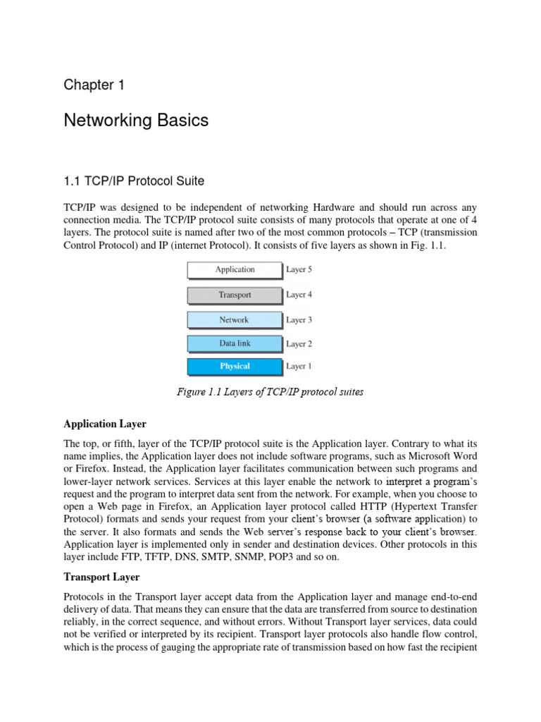 Understanding TCP/IP Protocol Layers | PDF | Network Switch | Computer ...