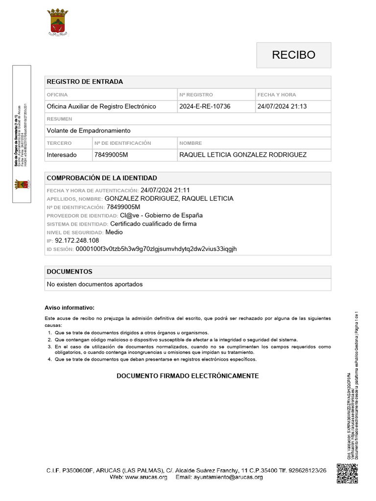 Acuse de Recibo Recibo Recibo-2024-E-RE-10736 | PDF | La seguridad ...
