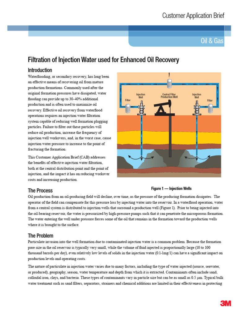 Injection Water Filtration for Oil Recovery | PDF | Filtration | Porosity