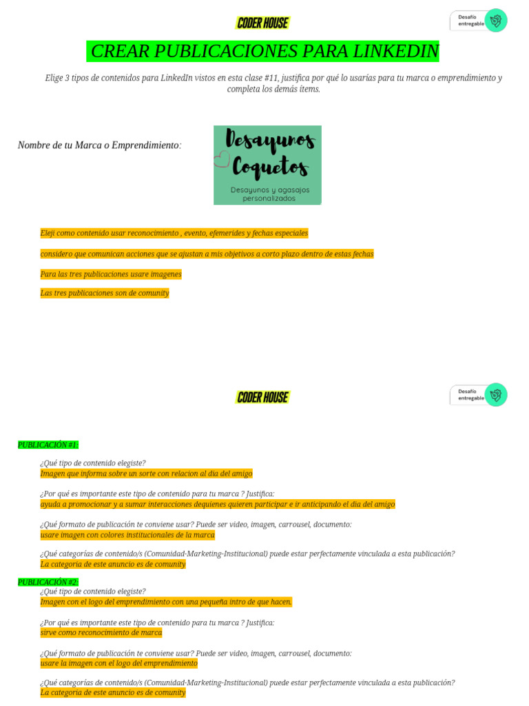 Contenidos Efectivos para LinkedIn | PDF | Crecimiento personal y ...
