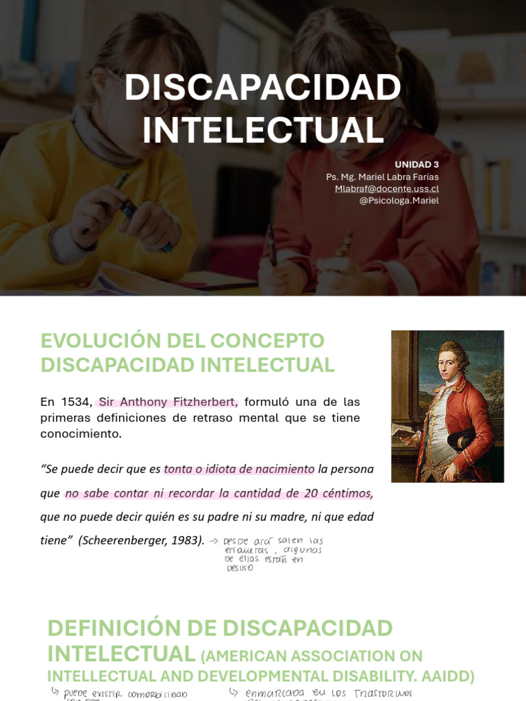 Evolución y Diagnóstico de la Discapacidad Intelectual | PDF ...