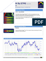 Stock Research Report For Yamana Gold Inc CYH As of 11/17/11 - Chaikin Power Tools