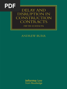 Delay and Disruption in Construction Contracts (Construction Practice Series)
