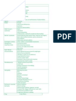 Disease Tables