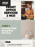 Sequence of Front Office Service | PDF