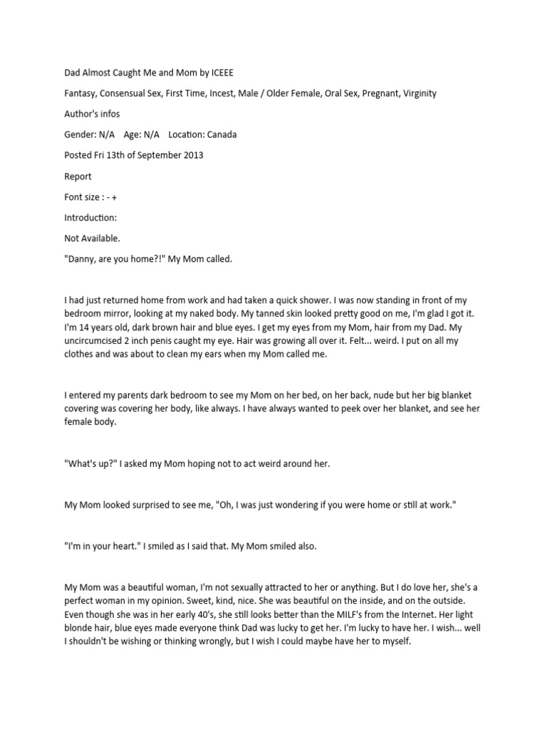 Dad Almost Caught Me and Mom by ICEEE | PDF