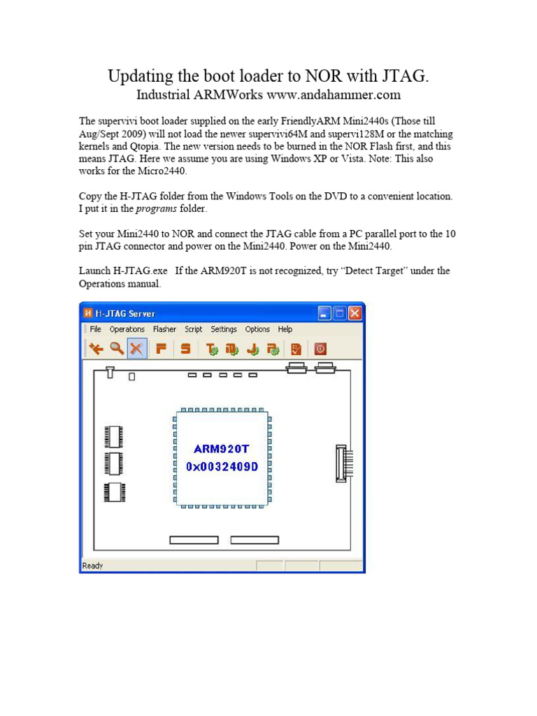 JTAG Boot Loader Update for Mini2440 | PDF | Booting | Computer File