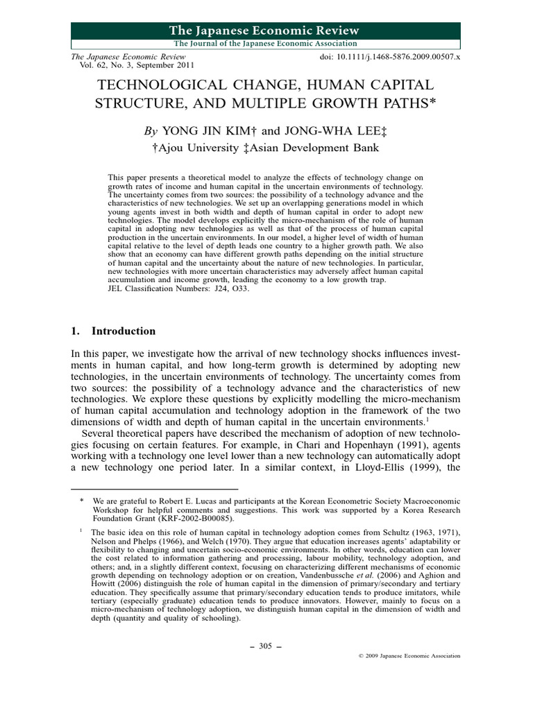 Impact of Technology on Human Capital Growth | PDF | Human Capital ...