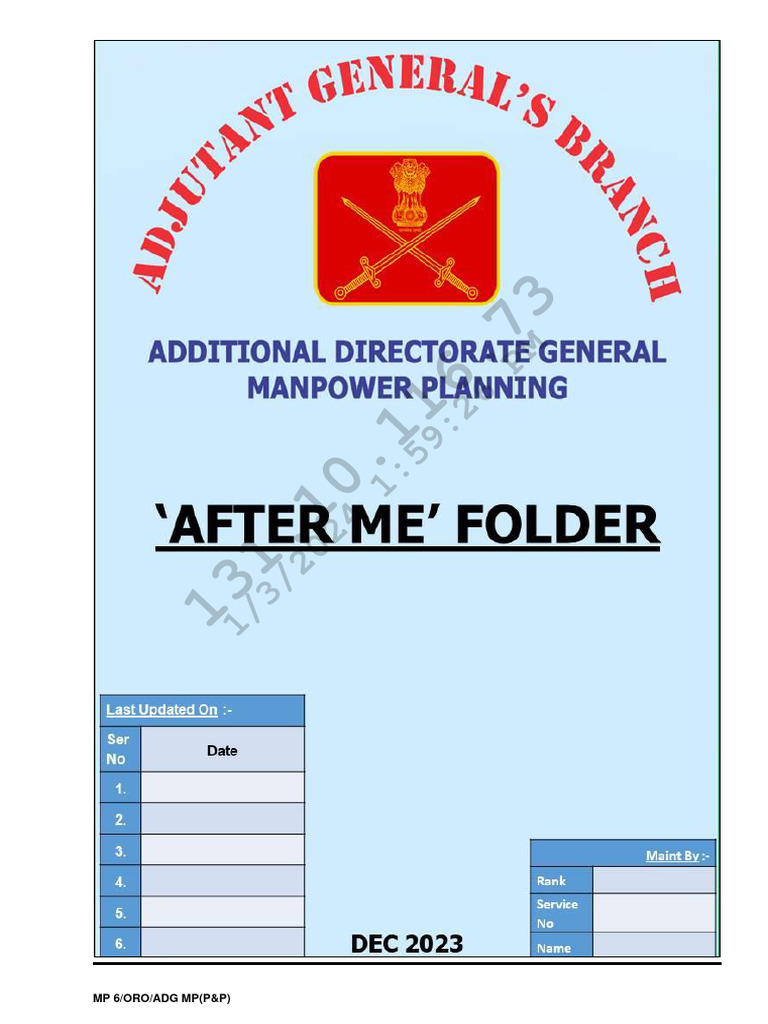 After Me Folder for Army Officers | PDF | Insurance | Banks