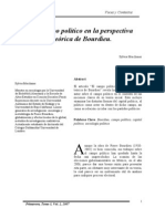 El Campo Politico en La Teoria de Pierre Bourdieu