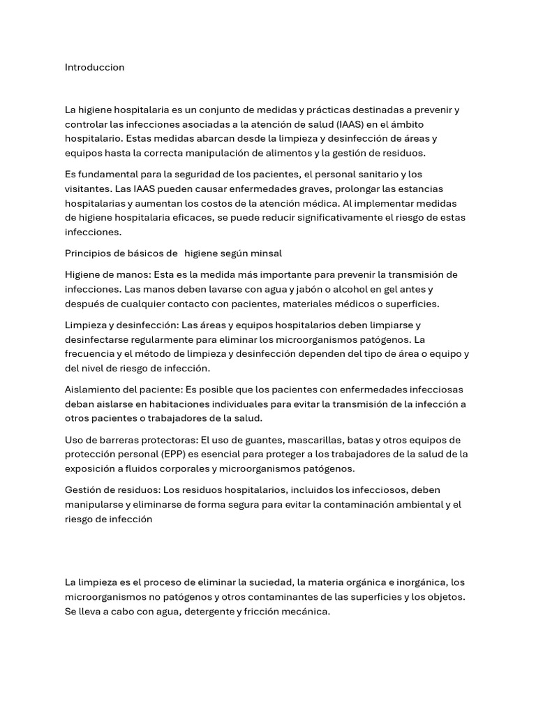Mejora continua | PDF | Lavado de manos | Higiene