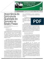 Controle da Qualidade do Concreto no Estado Fresco