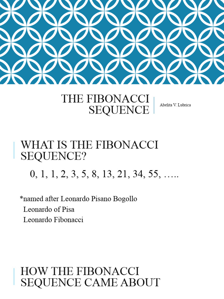 The Fibonacci Sequence Edited | PDF