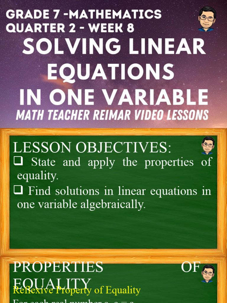 Properties of Equality in Algebra | PDF | Science & Mathematics | Computers