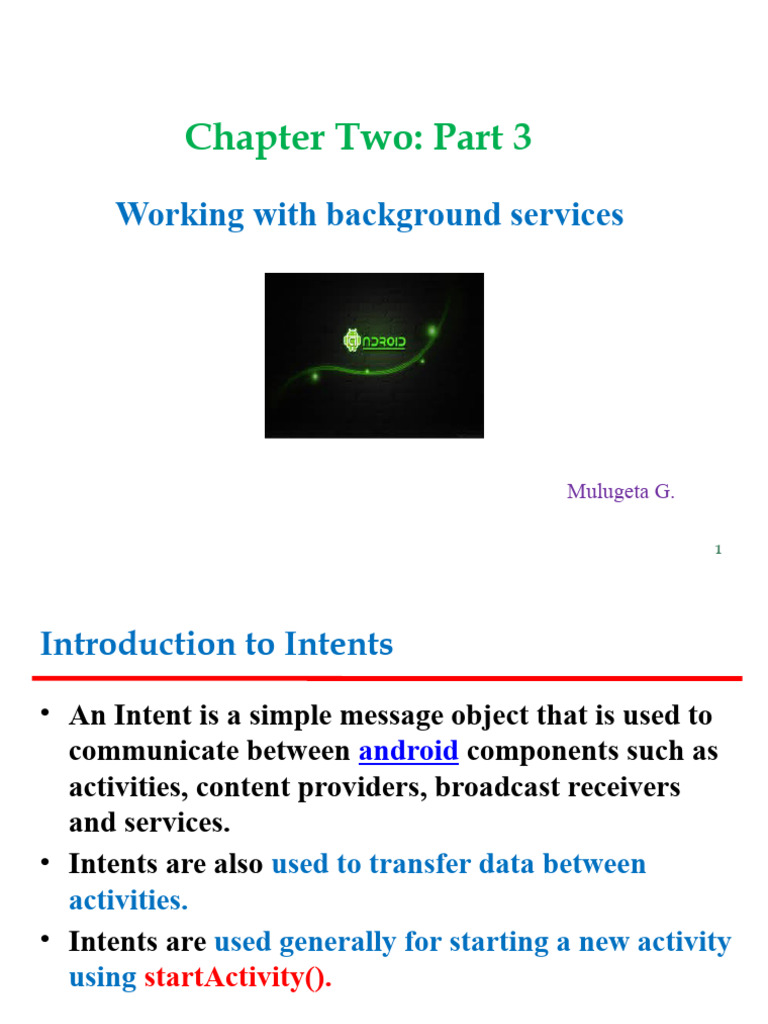 Chapter 2 MC Part 3 | PDF | Android (Operating System) | Mobile App