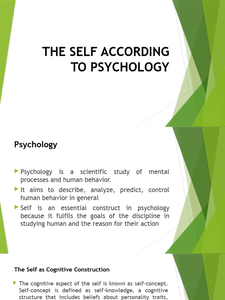 Understanding the Self in Psychology | PDF | Self Efficacy | Self Concept