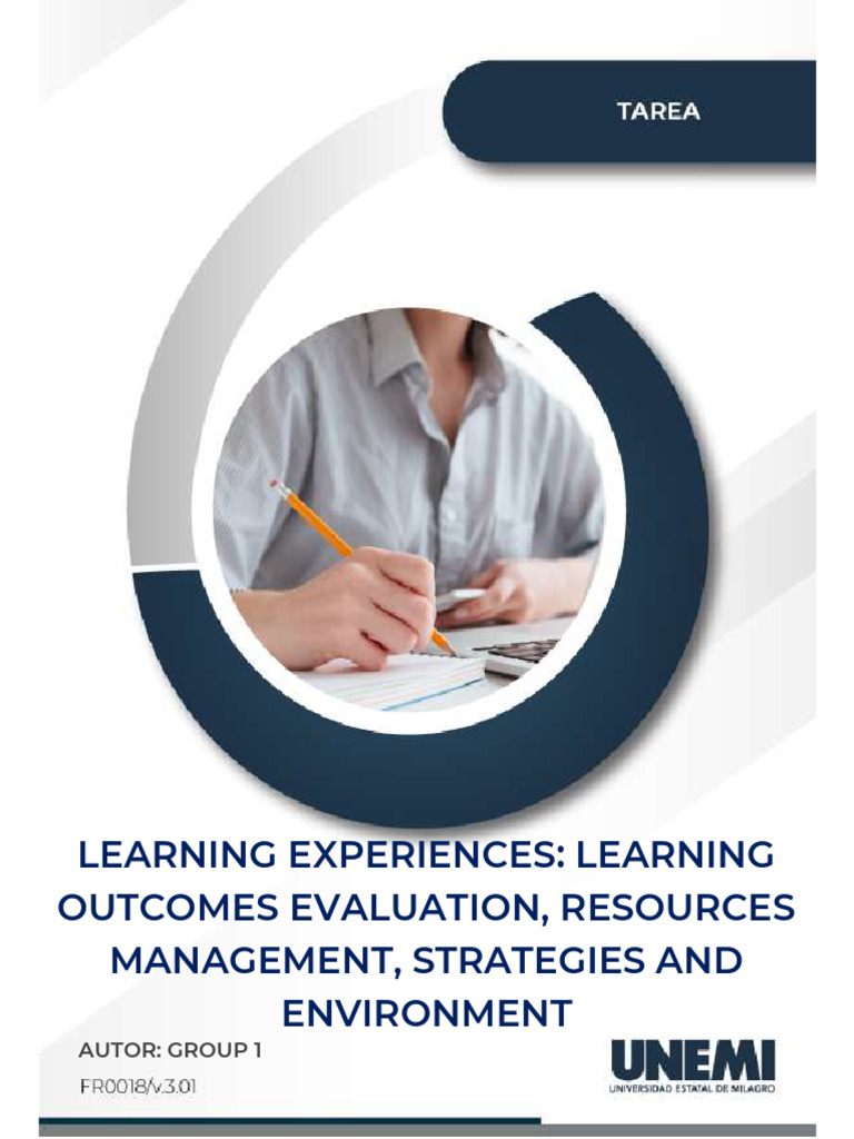 Learning Outcomes and Resource Strategies | PDF | Social Science ...