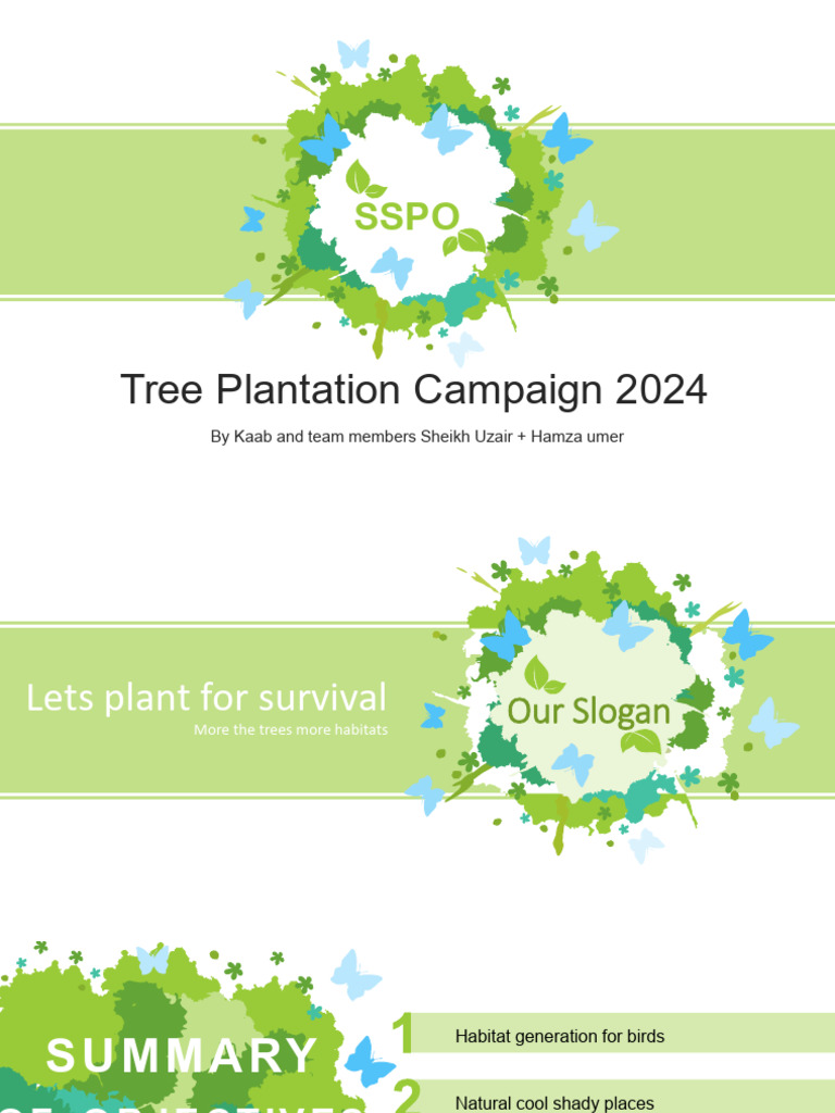 Tree Plantation Campaign 2024 Overview | PDF | Habitat | Environmental ...