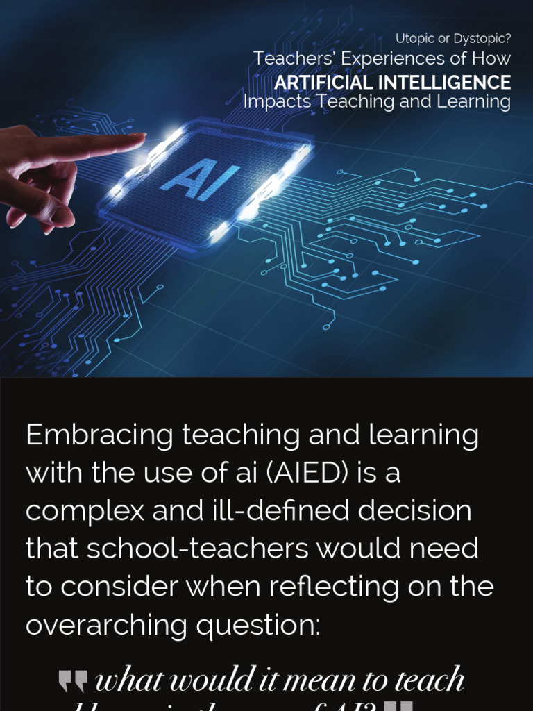 AI's Impact on Teaching and Learning | PDF | Artificial Intelligence ...